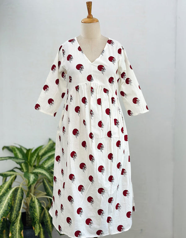 Ready-to-Wear Cotton Anarkali Co-ord Set – Graceful Comfort & Effortless Style ✨