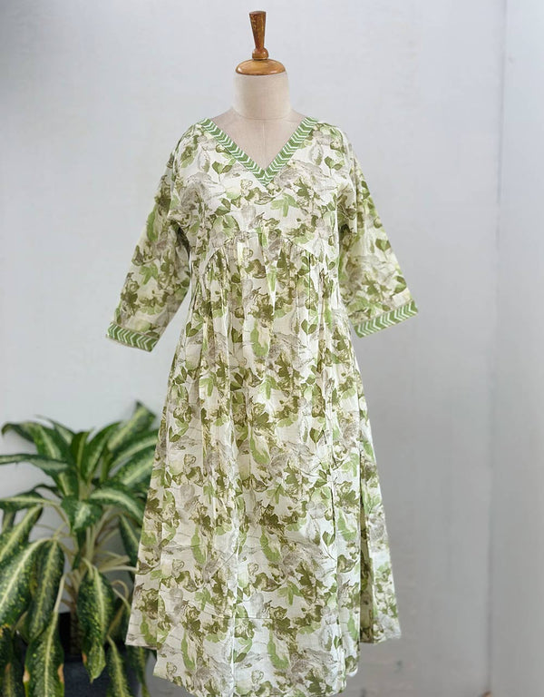 Ready-to-Wear Cotton Anarkali Co-Ord Set – Graceful & Comfortable ✨