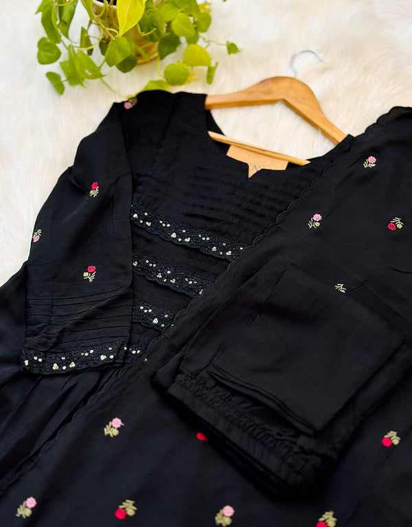 READY TO WEAR CHINNON ANARKALI KURTI SET ✨