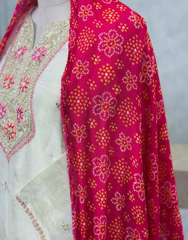 Tissue Silk Ready-to-Wear Kurti Set π