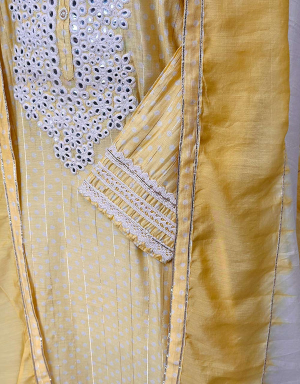 Semi-Stitched Muslin Kurti Set ๐