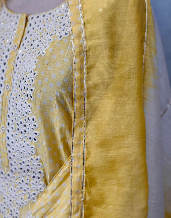 Semi-Stitched Muslin Kurti Set ๐