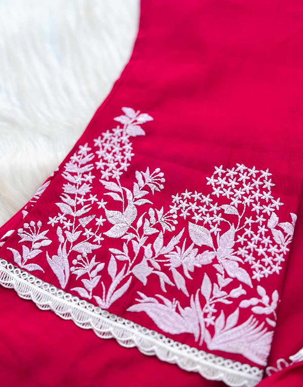 READY TO WEAR MUL COTTON KURTI SET WITH ORGANZA DUPATTA ✨