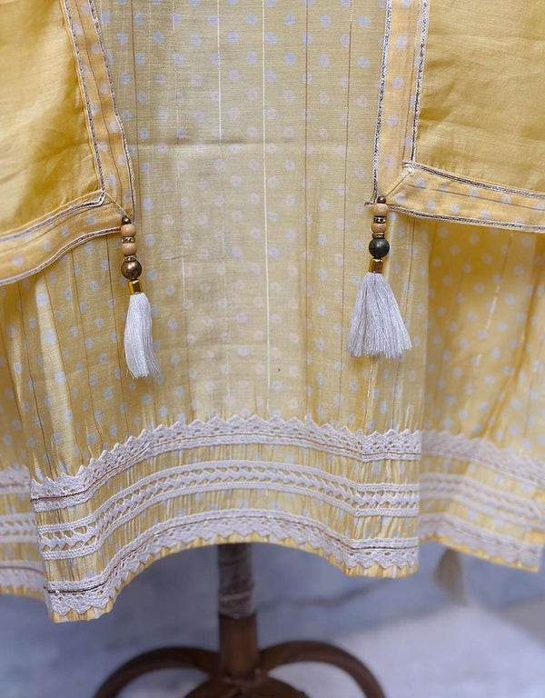 Semi-Stitched Muslin Kurti Set ๐