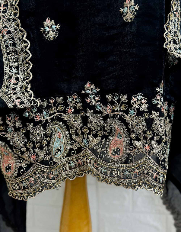 Ready-to-Wear Shimmer Silk Partywear Suit ๐