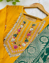 Dola Silk Handwork ready to wear Kurti Set with Banarasi Work Dupatta – A Regal Ensemble ✨