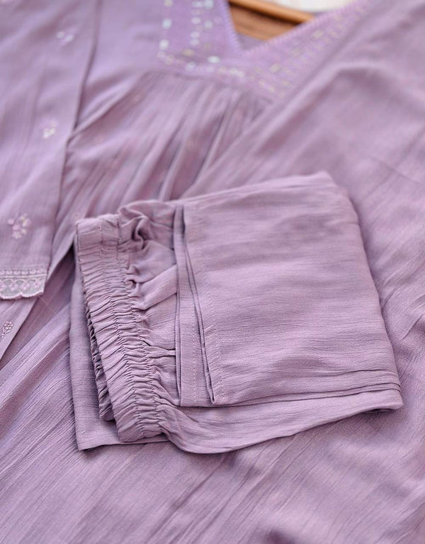 READY TO WEAR CRUSH RAYON ANARKALI KURTI SET ✨