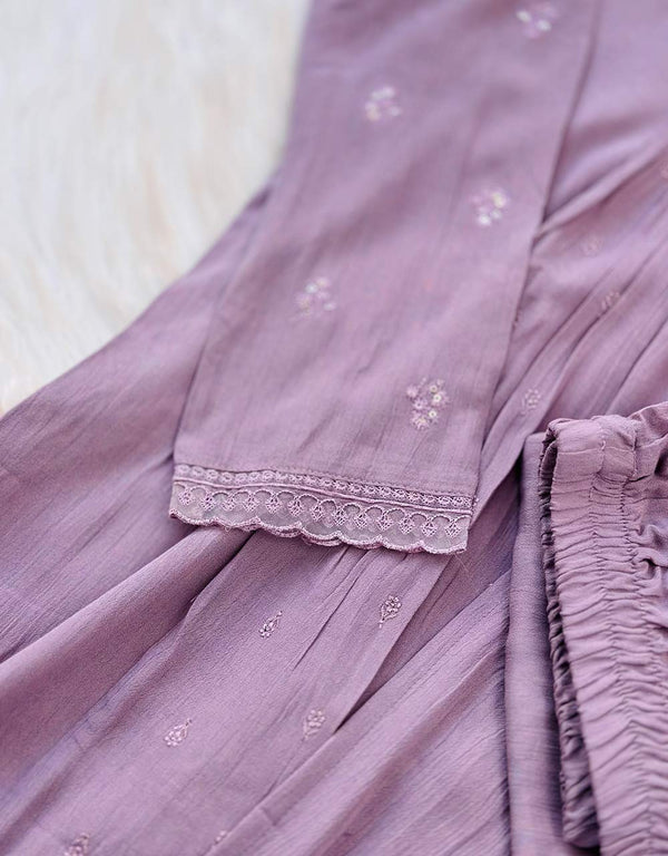 READY TO WEAR CRUSH RAYON ANARKALI KURTI SET ✨