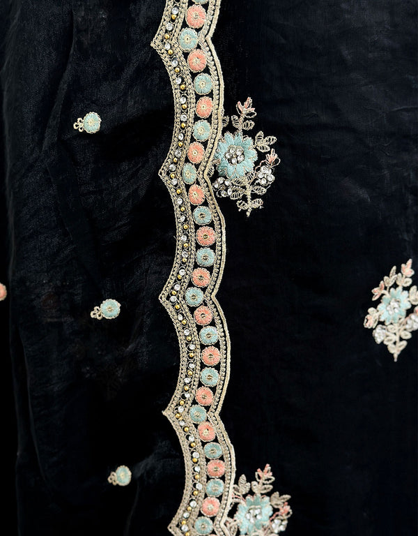 Ready-to-Wear Shimmer Silk Partywear Suit ๐