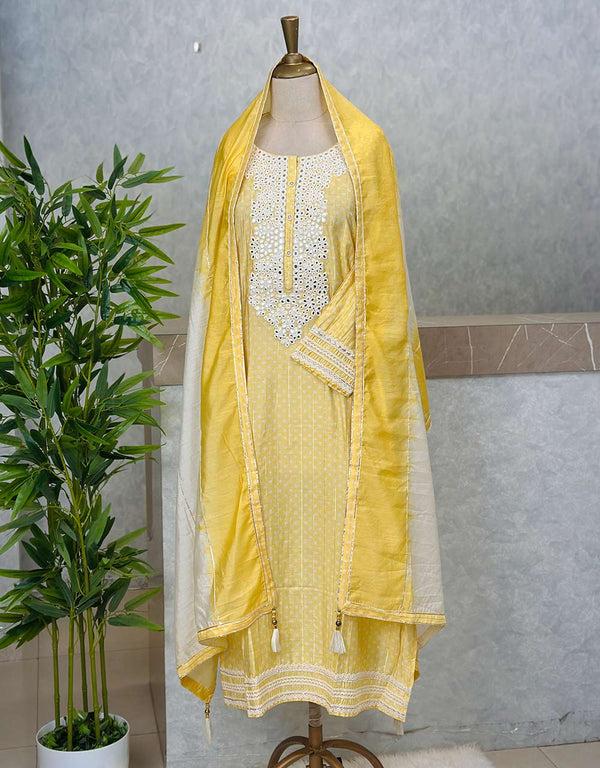 Semi-Stitched Muslin Kurti Set 🌟