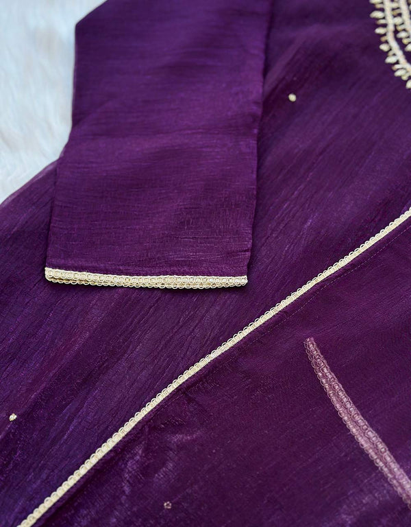 Ready-to-Wear Shimmer Handwork Kurti Set – Radiate Elegance & Glamour✨