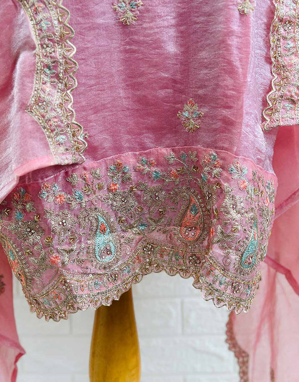 Ready-to-Wear Shimmer Silk Partywear Suit ๐