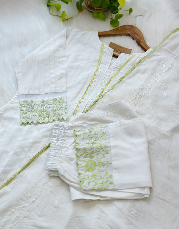 Ready-to-Wear Pure Cotton Kurti Set – Breathable Comfort & Timeless Elegance 🌿