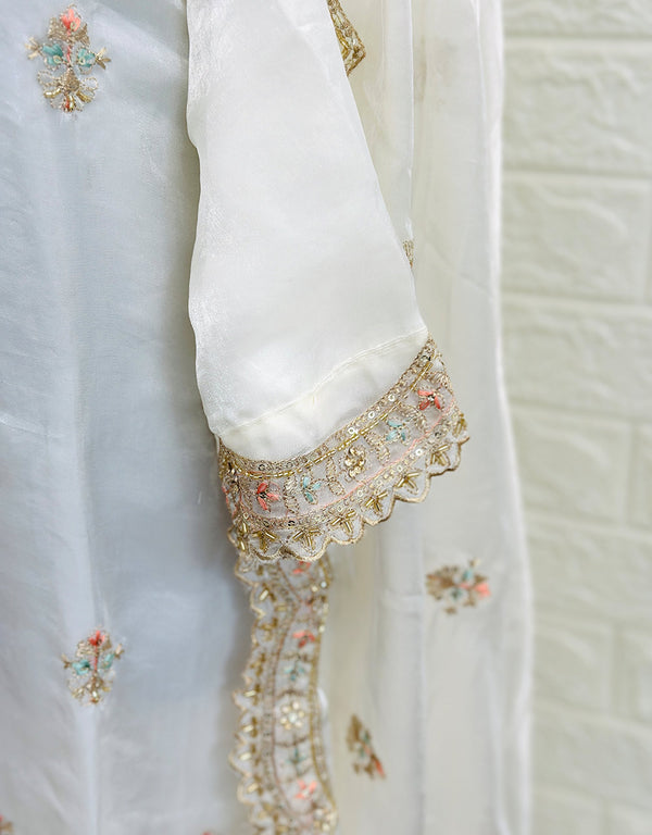 Ready-to-Wear Shimmer Silk Partywear Suit ๐