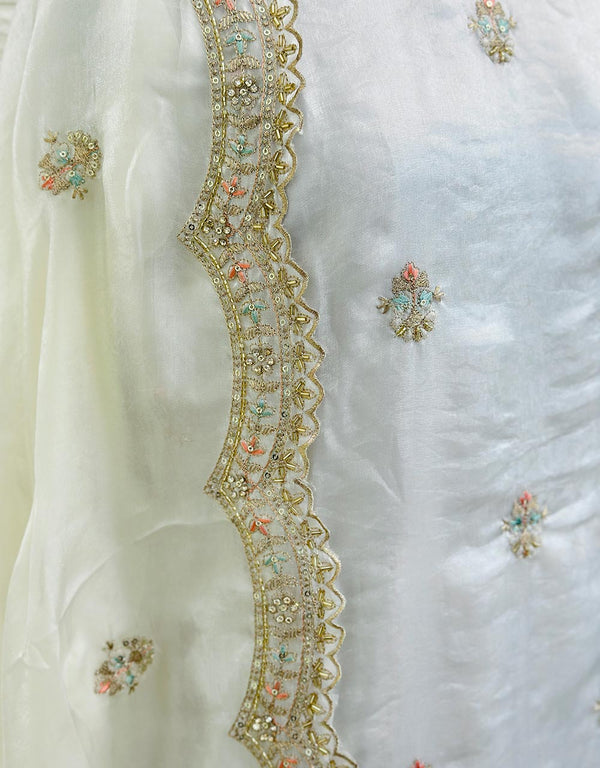 Ready-to-Wear Shimmer Silk Partywear Suit ๐