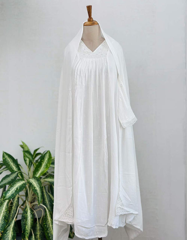 READY TO WEAR CRUSH RAYON ANARKALI KURTI SET ✨