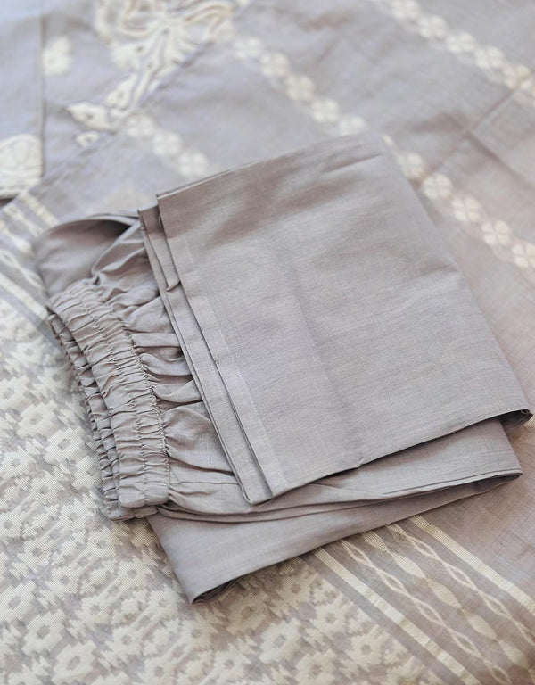 READY TO WEAR MUL CHANDERI HANDWORK KURTI SET 🌸