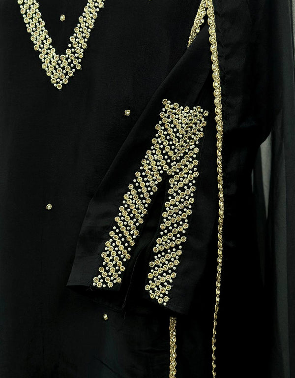 Pure Crepe Silk Handwork Party Wear Suit - Luxe Elegance 🌟