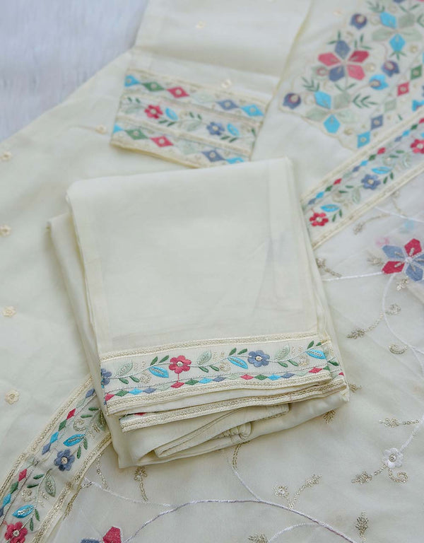 Ready-to-Wear Silk Kurti Set with Organza Dupatta – Timeless Elegance 🌟