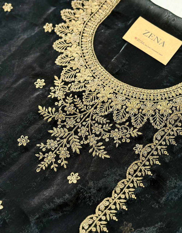 Unstitched Shimmer Silk Partywear Salwar Suit - Graceful Elegance 🌟