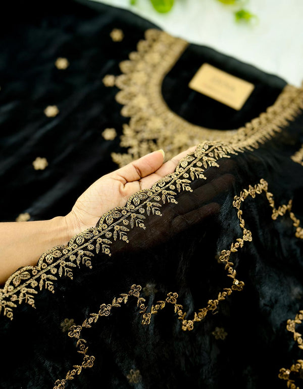 Unstitched Shimmer Silk Partywear Salwar Suit - Graceful Elegance 🌟