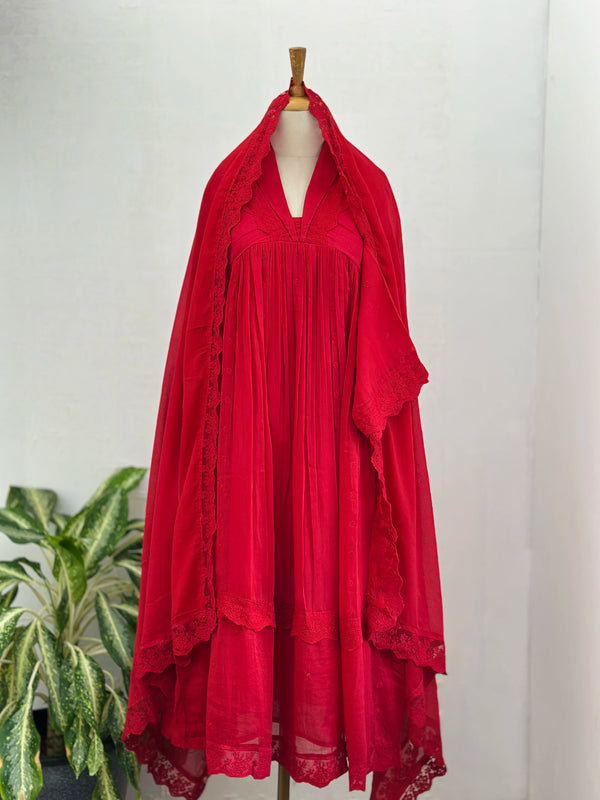 Zena Signature Anarkali 💛 – Premium Pure Mul Cotton🌿Z396