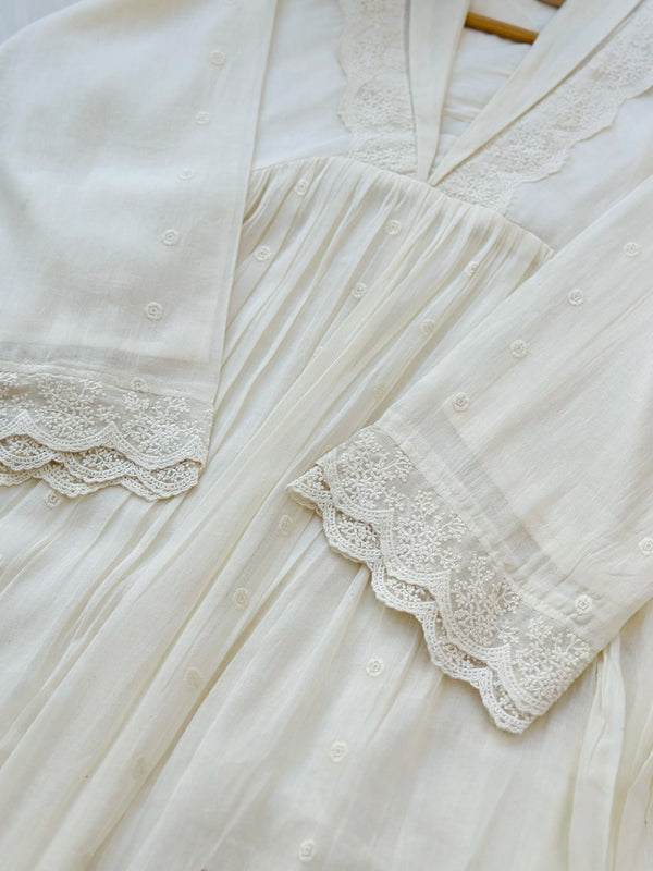 Zena Signature Anarkali 💛 – Premium Pure Mul Cotton🌿