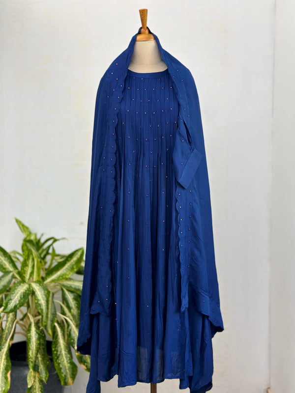 Mul Cotton Anarkali Kurti Set – Comfortable & Elegant Ethnic Wear