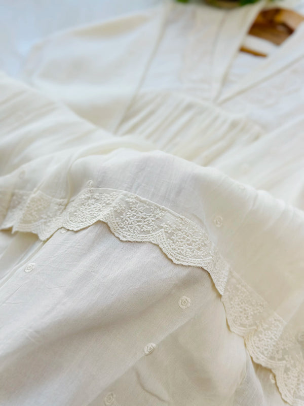 Zena Signature Anarkali 💛 – Premium Pure Mul Cotton🌿