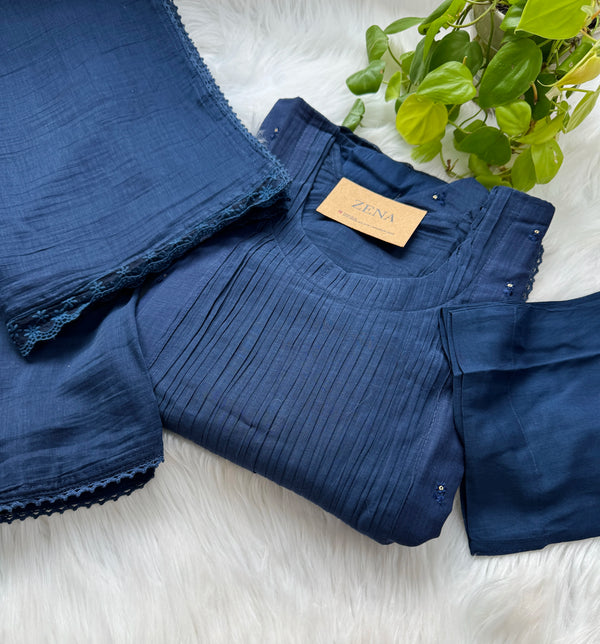 Pure Mul Chanderi Anarkali Suit Set – Elegant Festive Wear