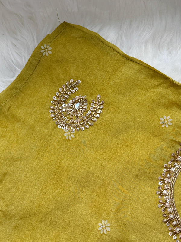 ✨ Crepe Hand-Detailed Unstitched Suit ✨
