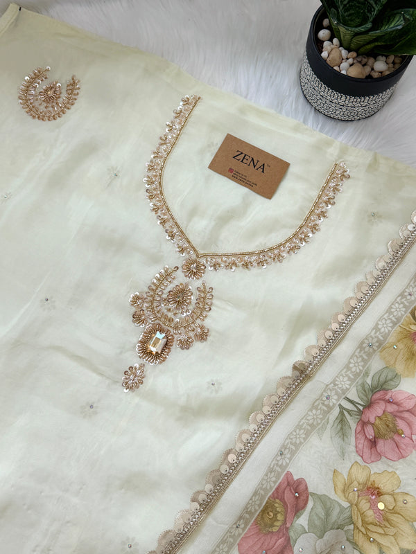 ✨ Crepe Hand-Detailed Unstitched Suit ✨