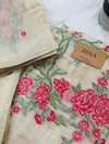 🌼✨ Onam Arrival | Linen Hand-Detailed Unstitched Suit ✨🌼