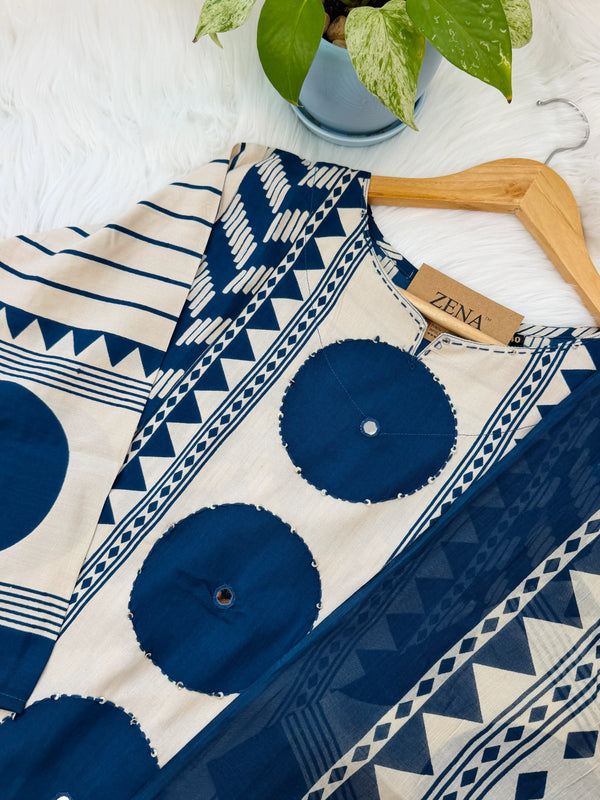 Pure Cotton Ready-to-Wear Kurti Set — Comfort Meets Everyday Elegance