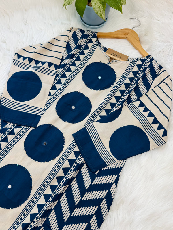 Pure Cotton Ready-to-Wear Kurti Set — Comfort Meets Everyday Elegance
