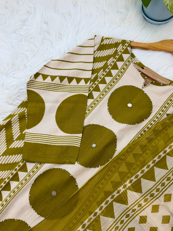 Pure Cotton Ready-to-Wear Kurti Set — Comfort Meets Everyday Elegance