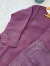 ✨ Mul Chanderi Handwork Kurti Set