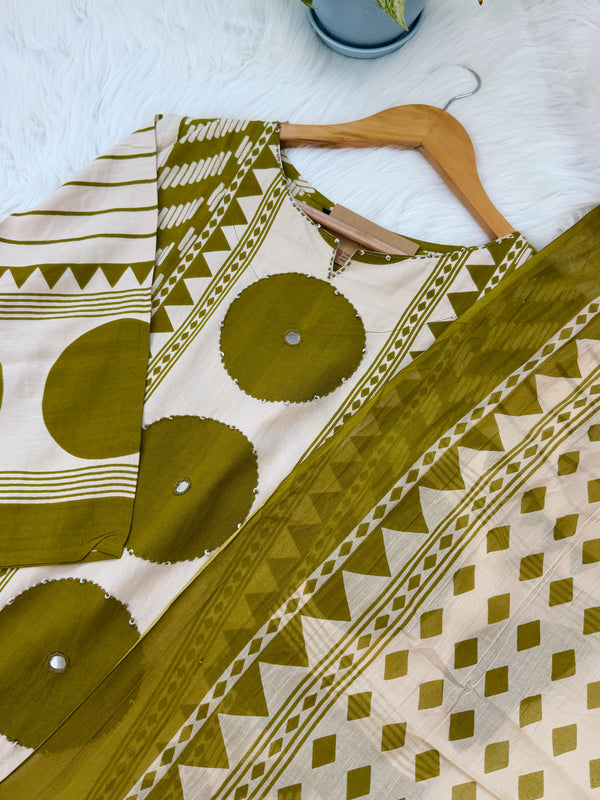 Pure Cotton Ready-to-Wear Kurti Set — Comfort Meets Everyday Elegance