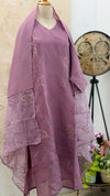 ✨ Mul Chanderi Handwork Kurti Set