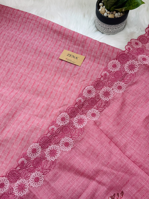 🌼 Pure Cotton Unstitched Suit – Onam Arrival ✨
