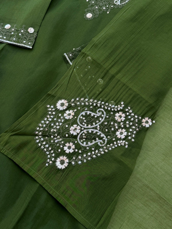 ✨ Premium Mul Chanderi Handwork Kurti Set ✨