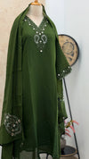 ✨ Premium Mul Chanderi Handwork Kurti Set ✨