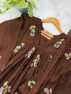 ✨ Pure Mul Chanderi Embroidery Work Anarkali Set
