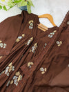✨ Pure Mul Chanderi Embroidery Work Anarkali Set