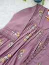 ✨ Pure Mul Chanderi Embroidery Work Anarkali Set