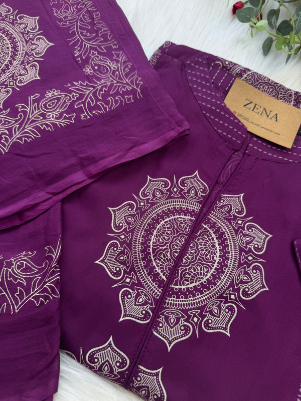 Pure Cotton Ready-to-Wear Kurti Set — Comfort Meets Everyday Elegance