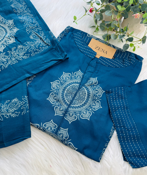 Pure Cotton Ready-to-Wear Kurti Set — Comfort Meets Everyday Elegance