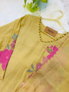 ✨ Pure Mul Chanderi Floral Embroidery Work Kurti Set