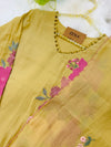 ✨ Pure Mul Chanderi Floral Embroidery Work Kurti Set