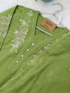 ✨ Pure Cotton Embroidered Kurti Set